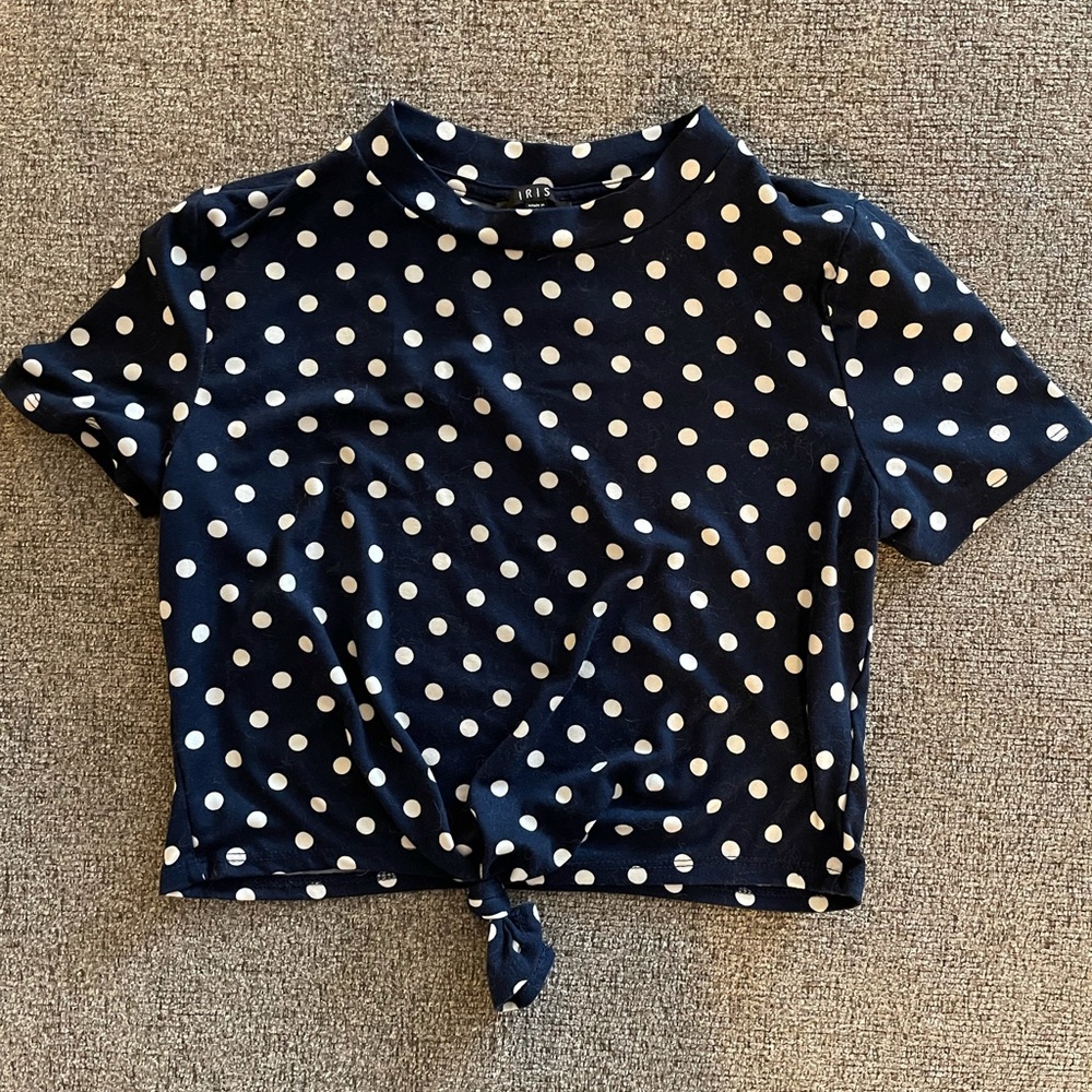 Pika dot crop top